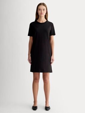 Everlane THE ORGANIC COTTON WEEKEND TEE DRESS, Black, sz XL